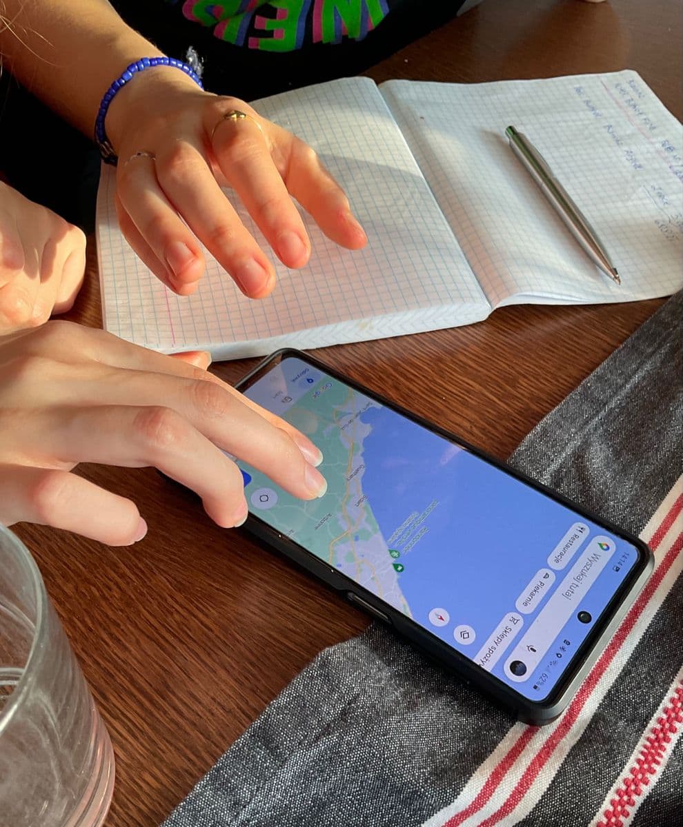 The messy old way of planning trips with multiple tabs and notebooks